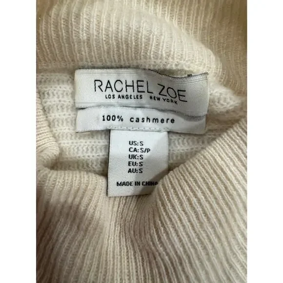 Ivory Mock Neck Dolman Sleeve Knit Sweater Pullover Relaxed Fit - Picture 5 of 7